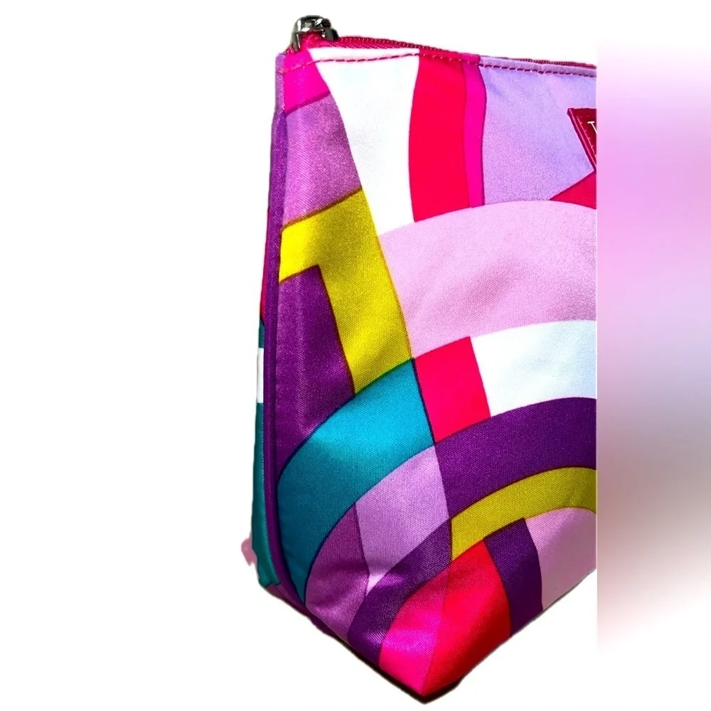 NWOT Clinique Tracy Reese Pink Medium Cosmetic Bag - Mod Art